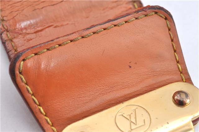 Authentic Louis Vuitton Epi Serviette Fermoir Briefcase Brown M54358 Junk 2084G