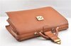 Authentic Louis Vuitton Epi Serviette Fermoir Briefcase Brown M54358 Junk 2084G