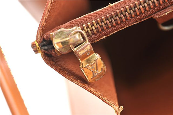 Authentic Louis Vuitton Epi Serviette Fermoir Briefcase Brown M54358 Junk 2084G