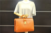 Authentic Louis Vuitton Epi Serviette Fermoir Briefcase Brown M54358 Junk 2084G