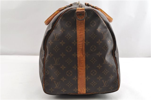 Authentic Louis Vuitton Monogram Keepall Bandouliere 55 M41414 Boston Bag 2085G