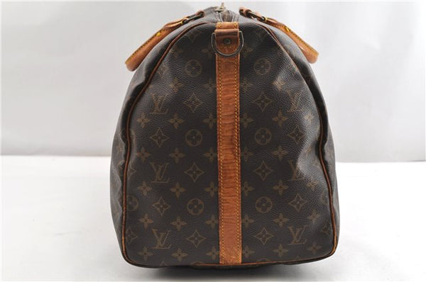 Authentic Louis Vuitton Monogram Keepall Bandouliere 55 M41414 Boston Bag 2085G