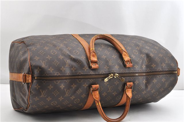 Authentic Louis Vuitton Monogram Keepall Bandouliere 55 M41414 Boston Bag 2085G