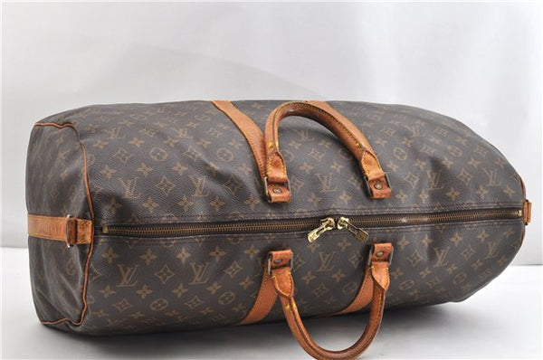 Authentic Louis Vuitton Monogram Keepall Bandouliere 55 M41414 Boston Bag 2085G