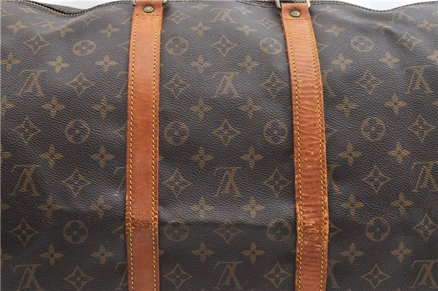 Authentic Louis Vuitton Monogram Keepall Bandouliere 55 M41414 Boston Bag 2085G