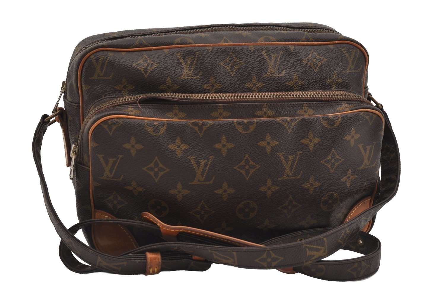 Authentic Louis Vuitton Monogram Nile Shoulder Cross Body Bag M45244 LV 2085I