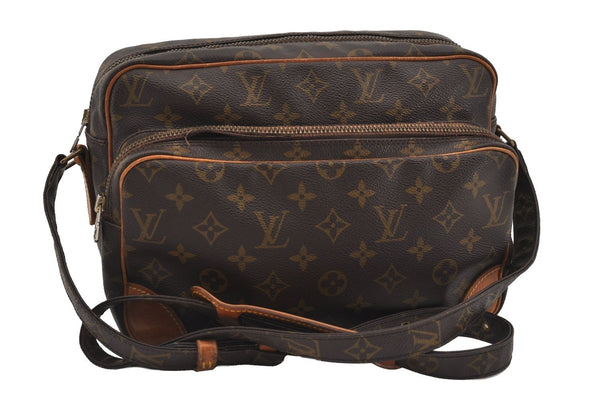 Authentic Louis Vuitton Monogram Nile Shoulder Cross Body Bag M45244 LV 2085I