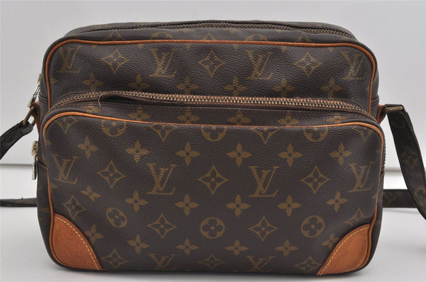 Authentic Louis Vuitton Monogram Nile Shoulder Cross Body Bag M45244 LV 2085I