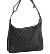 Authentic GUCCI Vintage Shoulder Hand Bag GG Canvas Leather 0014205 Black 2086G