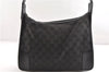 Authentic GUCCI Vintage Shoulder Hand Bag GG Canvas Leather 0014205 Black 2086G