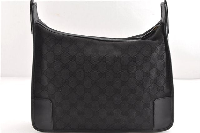 Authentic GUCCI Vintage Shoulder Hand Bag GG Canvas Leather 0014205 Black 2086G