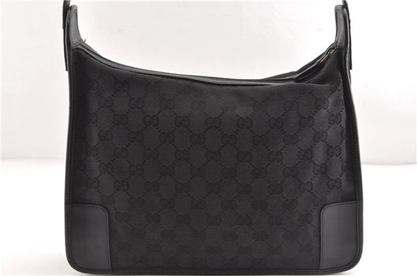 Authentic GUCCI Vintage Shoulder Hand Bag GG Canvas Leather 0014205 Black 2086G