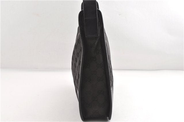 Authentic GUCCI Vintage Shoulder Hand Bag GG Canvas Leather 0014205 Black 2086G