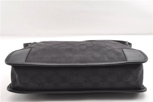 Authentic GUCCI Vintage Shoulder Hand Bag GG Canvas Leather 0014205 Black 2086G