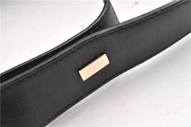 Authentic GUCCI Vintage Shoulder Hand Bag GG Canvas Leather 0014205 Black 2086G