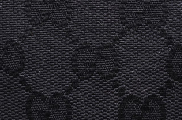 Authentic GUCCI Vintage Shoulder Hand Bag GG Canvas Leather 0014205 Black 2086G