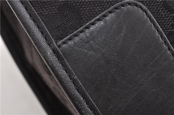 Authentic GUCCI Vintage Shoulder Hand Bag GG Canvas Leather 0014205 Black 2086G