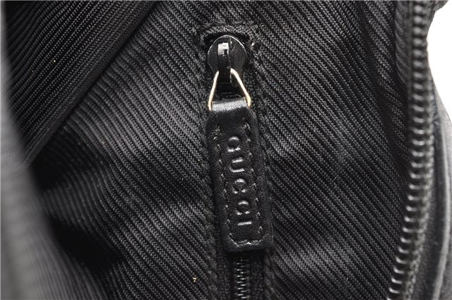 Authentic GUCCI Vintage Shoulder Hand Bag GG Canvas Leather 0014205 Black 2086G