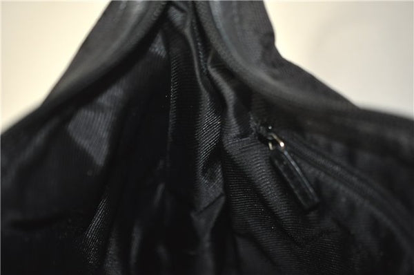 Authentic GUCCI Vintage Shoulder Hand Bag GG Canvas Leather 0014205 Black 2086G