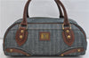 Authentic BURBERRY BLUE LABEL Hand Shoulder Bag Purse Canvas Leather Blue 2087D