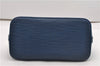 Authentic Louis Vuitton Epi Alma PM Hand Bag Blue M52145 LV 2087G
