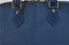 Authentic Louis Vuitton Epi Alma PM Hand Bag Blue M52145 LV 2087G