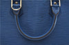Authentic Louis Vuitton Epi Alma PM Hand Bag Blue M52145 LV 2087G