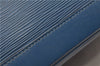 Authentic Louis Vuitton Epi Alma PM Hand Bag Blue M52145 LV 2087G