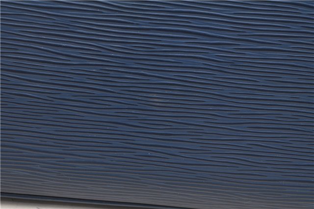 Authentic Louis Vuitton Epi Alma PM Hand Bag Blue M52145 LV 2087G
