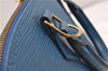 Authentic Louis Vuitton Epi Alma PM Hand Bag Blue M52145 LV 2087G