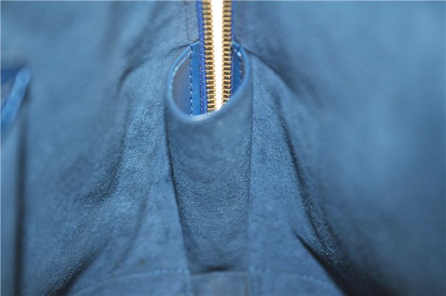 Authentic Louis Vuitton Epi Alma PM Hand Bag Blue M52145 LV 2087G