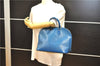 Authentic Louis Vuitton Epi Alma PM Hand Bag Blue M52145 LV 2087G