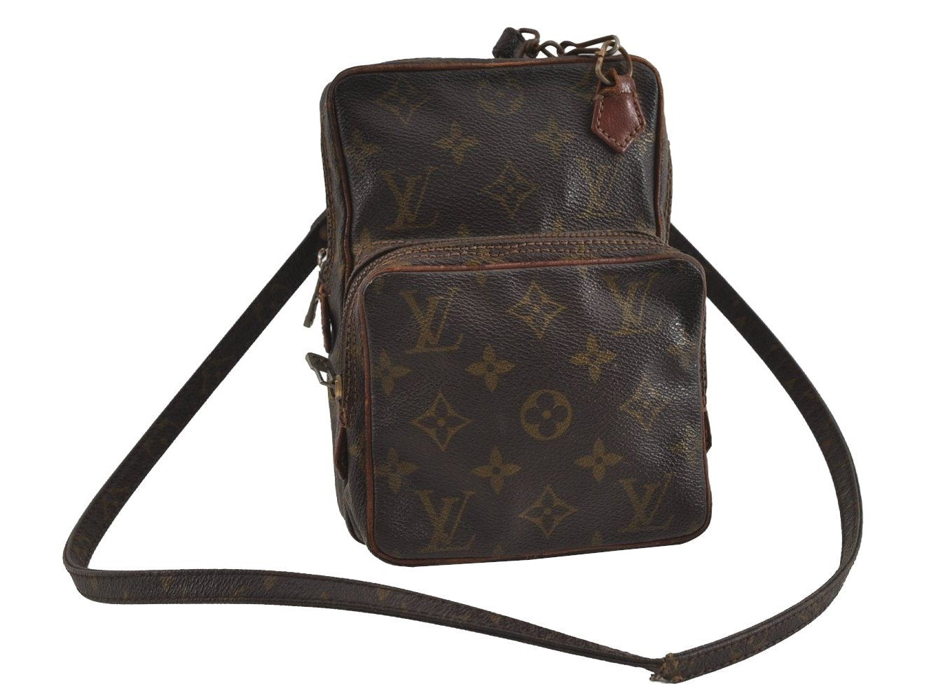 Authentic Louis Vuitton Monogram Amazone Shoulder Cross Bag Old Model Junk 2087I