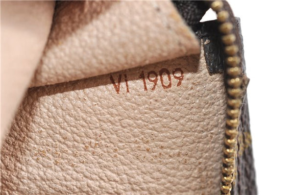 Authentic LOUIS VUITTON Monogram Pouch Purse For Bucket PM LV 2088C