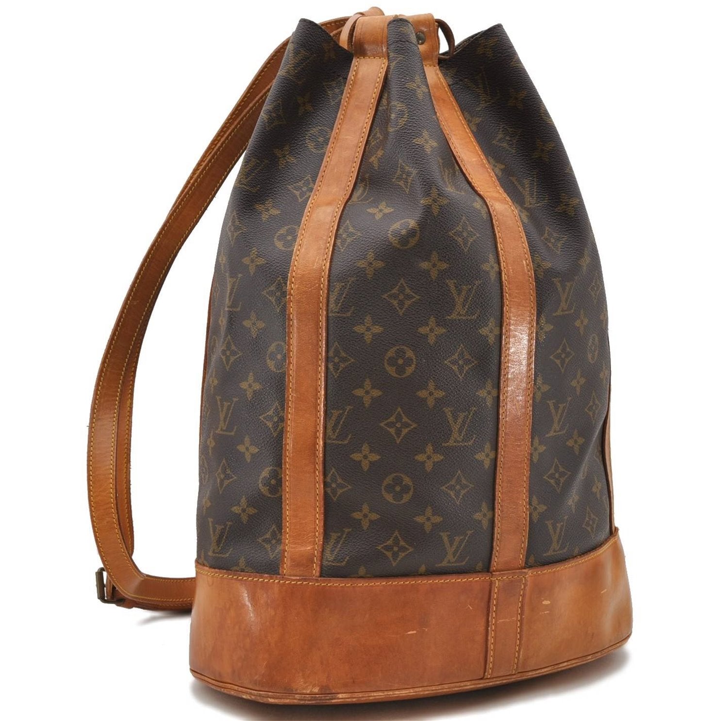 Authentic Louis Vuitton Monogram Randonnee GM Shoulder Bag M42244 LV 2089D