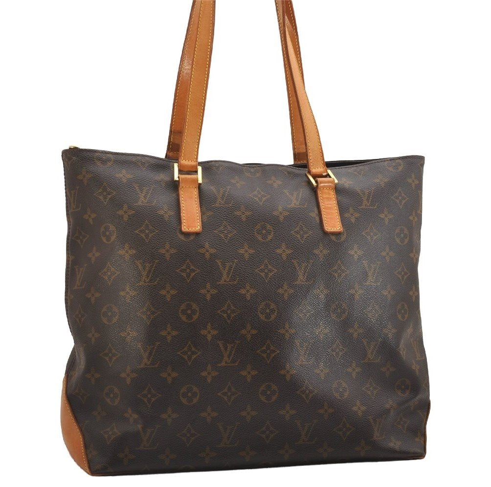 Authentic Louis Vuitton Monogram Cabas Mezzo Shoulder Tote Bag M51151 LV 2089I