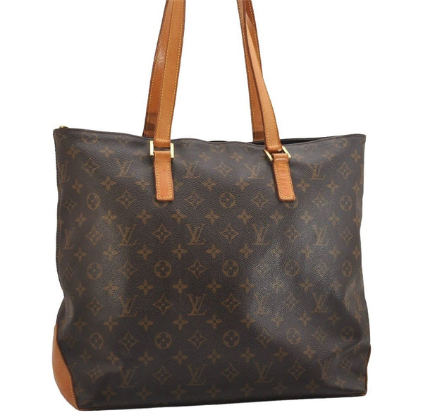 Authentic Louis Vuitton Monogram Cabas Mezzo Shoulder Tote Bag M51151 LV 2089I