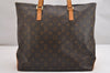 Authentic Louis Vuitton Monogram Cabas Mezzo Shoulder Tote Bag M51151 LV 2089I