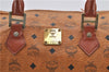 Authentic MCM Visetos Leather Vintage Shoulder Hand Bag Brown 2090D