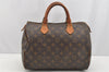 Authentic Louis Vuitton Monogram Speedy 30 Hand Boston Bag M41526 LV Junk 2090I