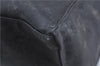 Authentic MCM Leather Vintage Shoulder Tote Bag PVC Black 2091D