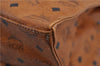 Authentic MCM Visetos Leather Vintage Shoulder Tote Bag Brown  2092D