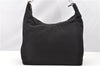 Authentic GUCCI Vintage Shoulder Hand Bag Nylon Leather Black  2092G