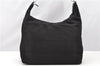 Authentic GUCCI Vintage Shoulder Hand Bag Nylon Leather Black  2092G