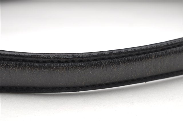 Authentic GUCCI Vintage Shoulder Hand Bag Nylon Leather Black  2092G