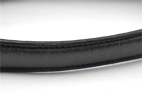 Authentic GUCCI Vintage Shoulder Hand Bag Nylon Leather Black  2092G