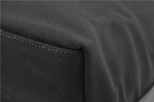 Authentic GUCCI Vintage Shoulder Hand Bag Nylon Leather Black  2092G