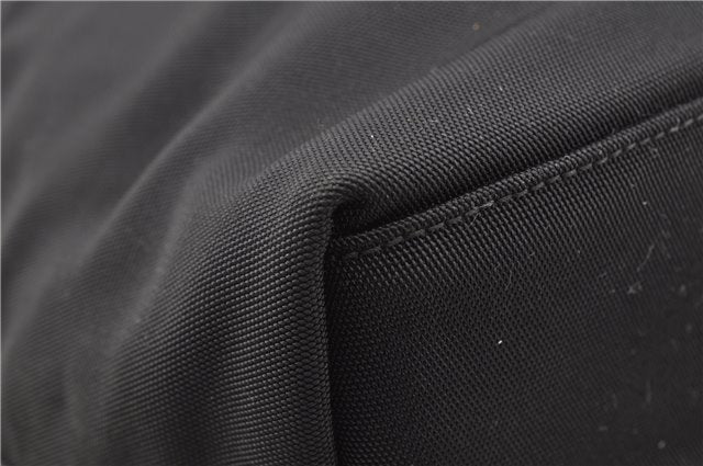 Authentic GUCCI Vintage Shoulder Hand Bag Nylon Leather Black  2092G