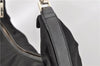 Authentic GUCCI Vintage Shoulder Hand Bag Nylon Leather Black  2092G