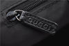 Authentic GUCCI Vintage Shoulder Hand Bag Nylon Leather Black  2092G